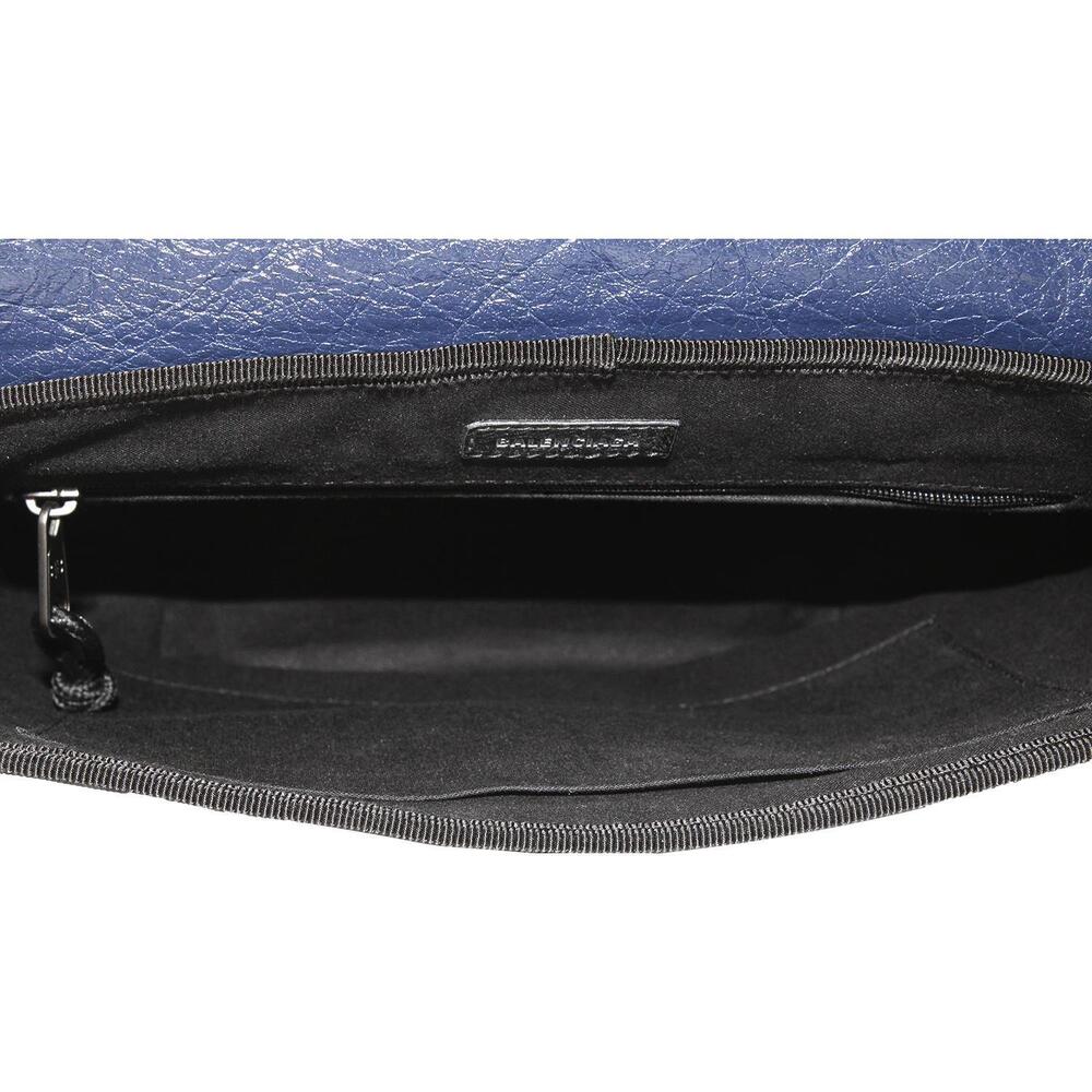 Balenciaga Arena Blue Lambskin Leather Flap Messenger - Picture 4 of 6